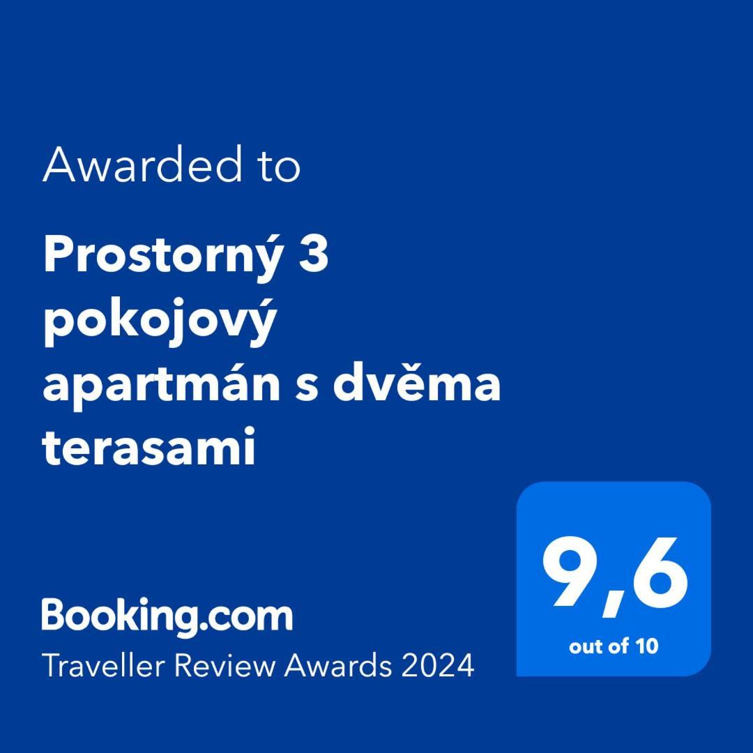 Prostorny 3 Pokojovy Apartman S Dvema Terasami Prag Eksteriør billede